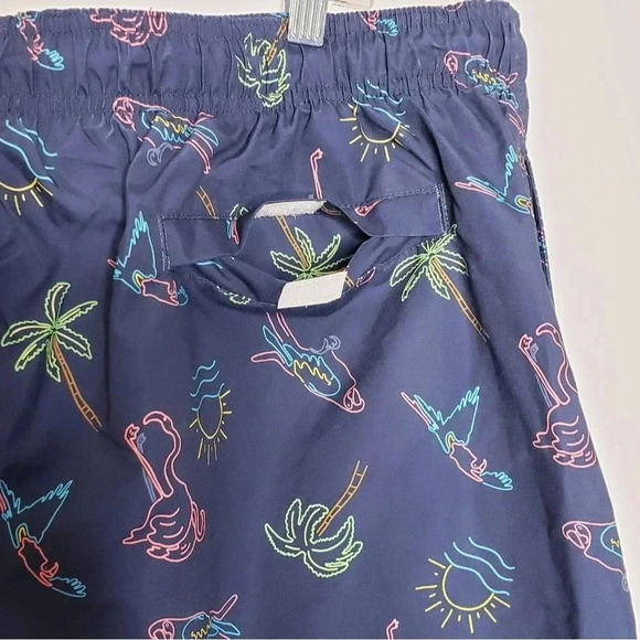 Arizona Jean Co Swim Trunk Flamingo Palm Print XXL - Picture 6 of 11